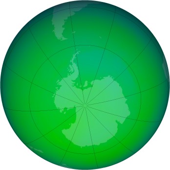 November 2002 monthly mean Antarctic ozone